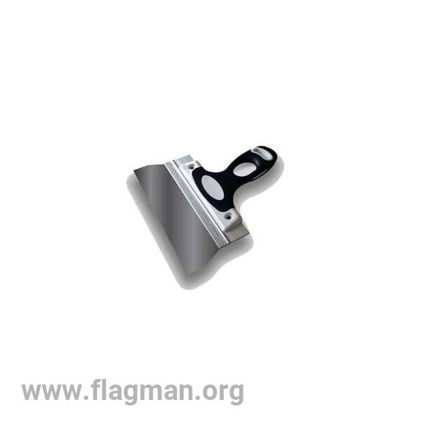 317-0300 Шпатель фасадный 300 мм, нержавеющая сталь, двухкомпонентная ручка 'B.W. ' (10шт/уп)Д