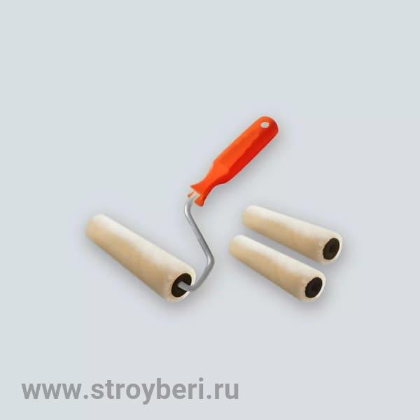 556-4110 Валик 100 мм, велюр + запаска, ручка 100 мм, 'В.Е. mini' (30шт/уп)Д