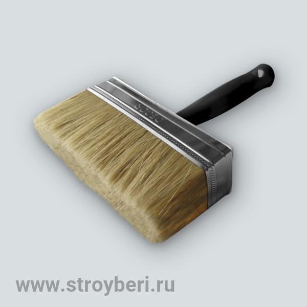 760-100 Кисть ракля 30х100 мм, светлая щетина, пластмассовая ручка 'B.E.' (20шт/уп)