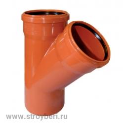 НАРУЖ 110 тройник на 110 угол 45 ПП ПОЛИТЭК