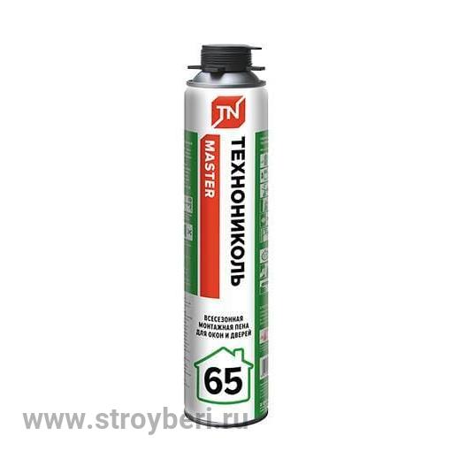 Пена монтажная профессиональная ТЕХНОНИКОЛЬ MASTER 65 всесезонная!