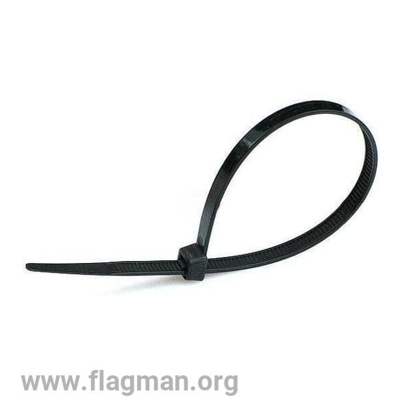 SQ0515-0330 Хомут 3,6х100мм нейлон (черный) (25 штук) TDM