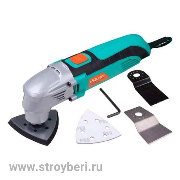 ! MF5630C Мультифункциональный инструмент 300Вт, 15000-22000 кол/мин, угол 3°, 6 пр, кейс, Sturm!
