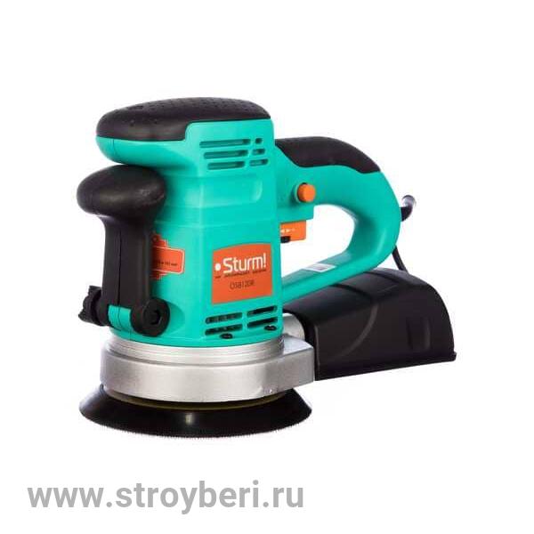 ! OS8120R Машина шлифовальная эксцентриковая (ЭШМ) Sturm!,450Вт, 2 подошвы d=125:150мм, рег.скор.