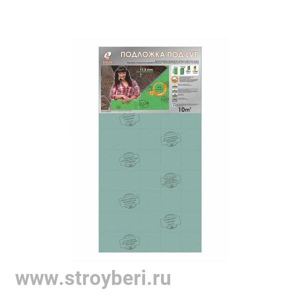 Подложка SOLID под LVT-покрытия XPS 1*1,05 10м2 толщина 1,5мм