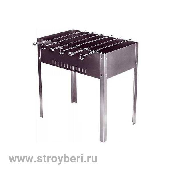Мангал разборный 'Мини' + 5 шампуров 350х250х140х0,5мм (в коробке)