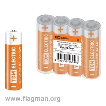 SQ1702-0034 Элемент питания LR6 AA Alkaline 1,5V SR-4 TDM