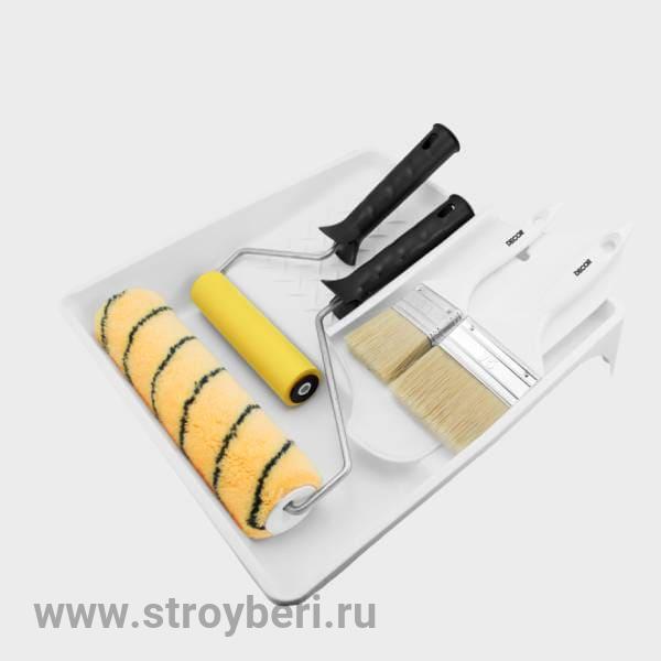670-7777 Набор 'Почти даром' (ванночка, валики, кисти, шпатель 4в1) 'B.E.' (10шт/уп)Д