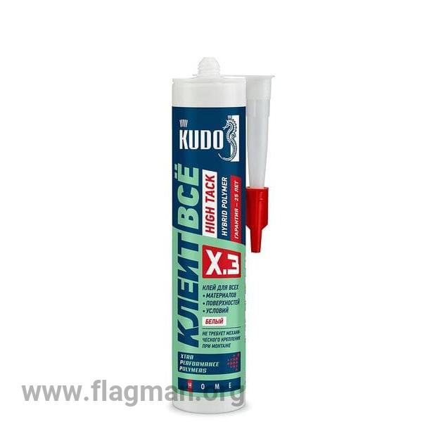 KX-3W Клей KUDO Клеит Все HIGH TACK на основе гибридных полимеров, белый 280 мл