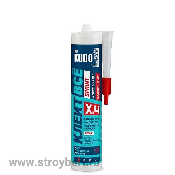 KX-4W Клей KUDO Клеит Все SPRINT на основе гибридных полимеров, белый 280 мл