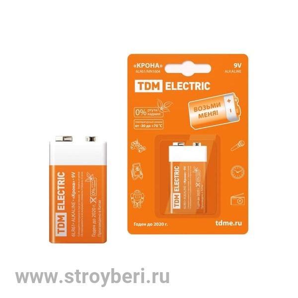 SQ1702-0013 Элемент питания 6LR61 'Крона' 9V BP-1 TDM
