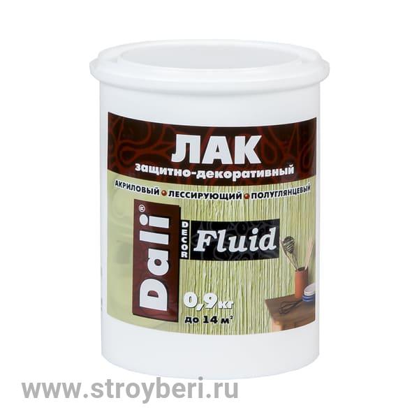DALI-decor Fluid Лак акриловый полуглянцевый бесцветный 0.9кг