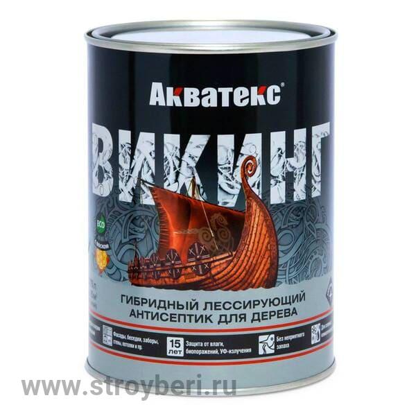 Акватекс ВИКИНГ гибридный лессирующий антисептик Калужница 0.75л