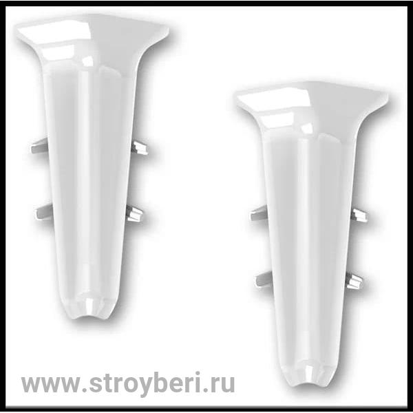 Угол внутренний ИДЕАЛ ДЕКОНИКА 001-G Белый глянец 70мм