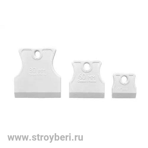 3080079 Шпатель DЕCOR 60 мм, эластичная резина (5шт/600шт/3000шт)