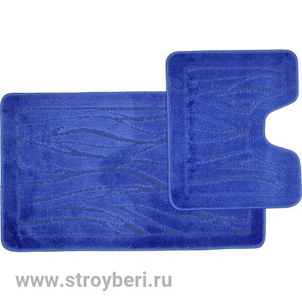 Коврики РР (полипропилен) 60*100+60*50 комплект голубой