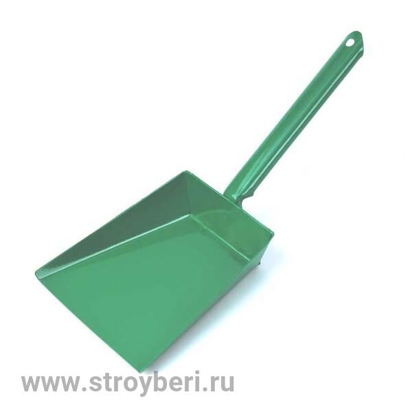 Совок д/мусора метал. с короткой мет. ручкой