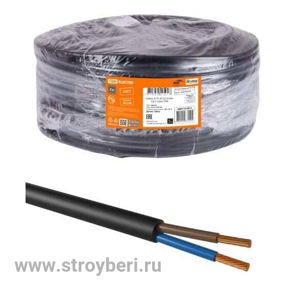 SQ0110-0012	 Кабель КГТП-ХЛ 2х2,5-0,66 ГОСТ (100м) TDM