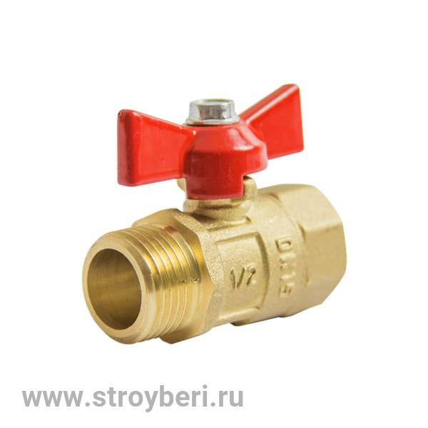 Кран шаровой 1'' вн/нар бабочка Практик 131 ГАЛЛОП