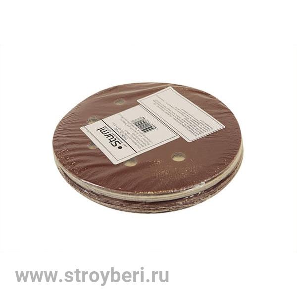 DWS6010-9120 Шлифбумага кругл. , 180мм, зерно 120, 20шт 8-ОТВЕРСТИЙ ДЛЯ УДАЛЕНИЯ ПЫЛИ, Sturm!