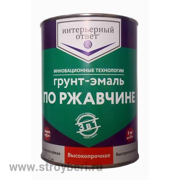 Грунт-эмаль 'Интерьерный ответ' красная RAL3020 0,8кг