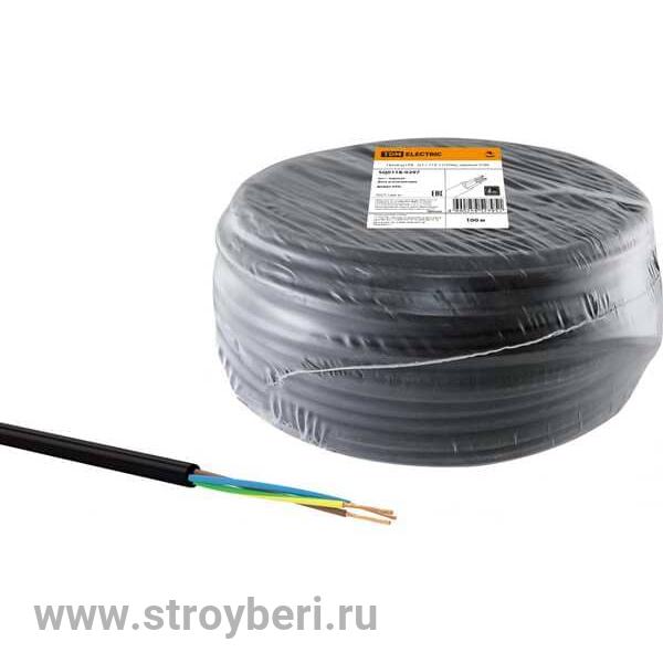SQ0118-0297 Провод ПВС 3х1,5 ГОСТ (100м), черный TDM