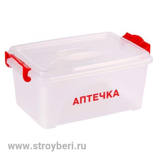 Контейнер д/аптечки  4,5л. Аптечка прямоугольный /10/ М7371