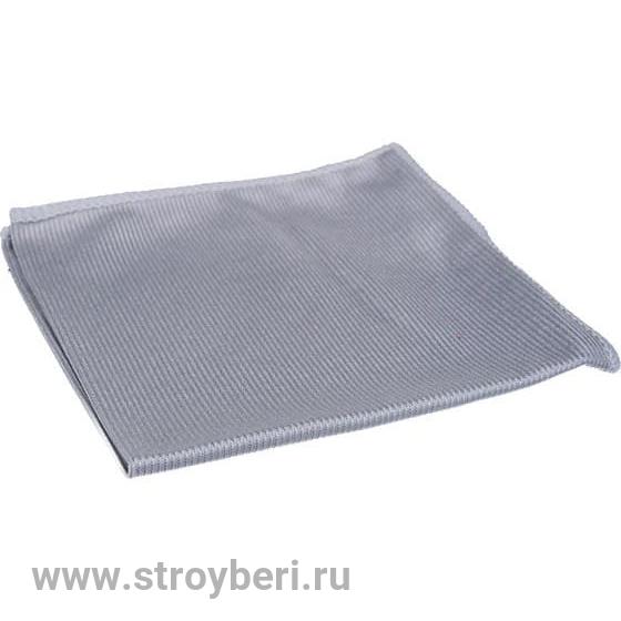 Салфетка микрофибра 30*30см для стекла, серый М-05 Рыжий Кот/200/ 310227