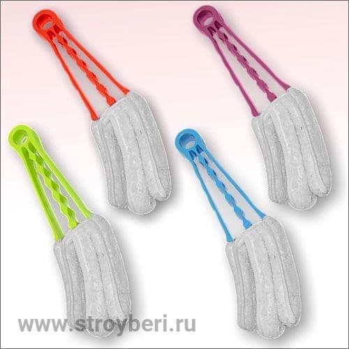 Щетка для жалюзи * 4 цв. /72/ 58-84LT