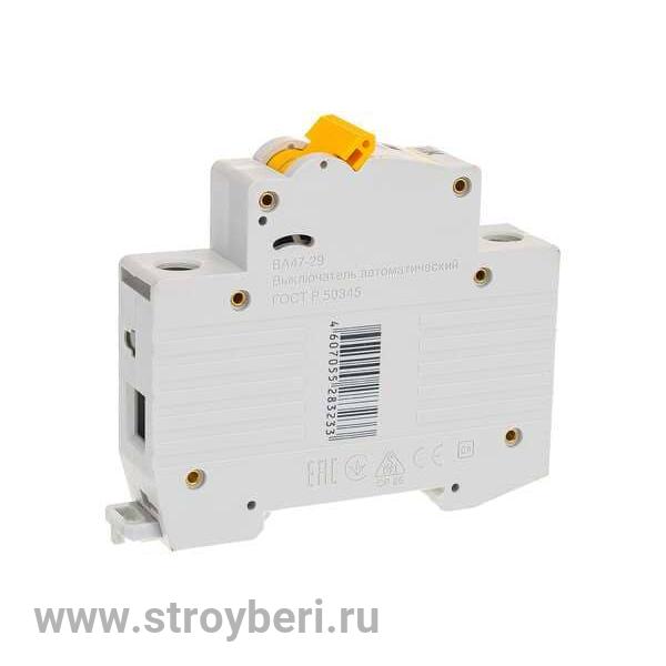 IEK Авт. выкл.ВА47-29 1Р 20А 4,5кА х-ка С (1/12/144)