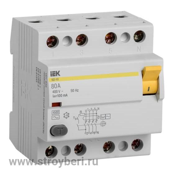 IEK УЗО ВД1-63 2Р 32А 30мА (1/48/48)