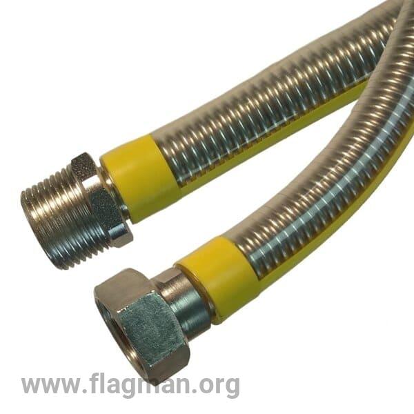 Подводка газ. сильф. 1/2 0.5 г/ш РОССИЯ TUBOFLEX (200)