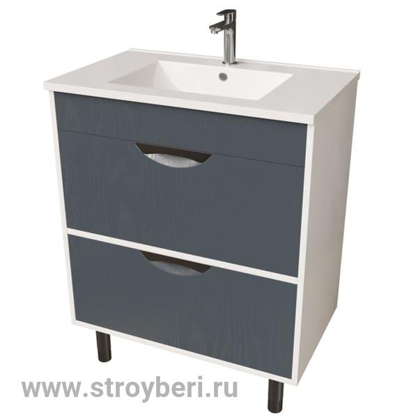 Тумба д/ванной 'Байкал-75'  под ум.Quadro-75 (ПВХ)