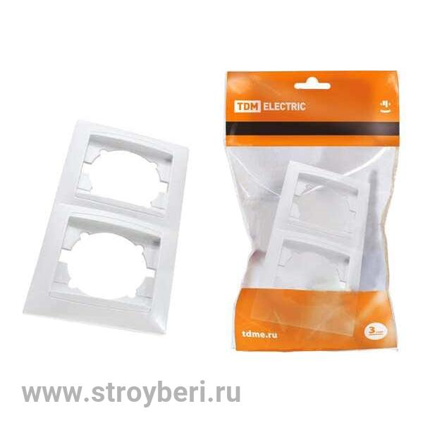 SQ1815-0630 Рамка 2-х постовая горизонтальная графит 'Лама' TDM