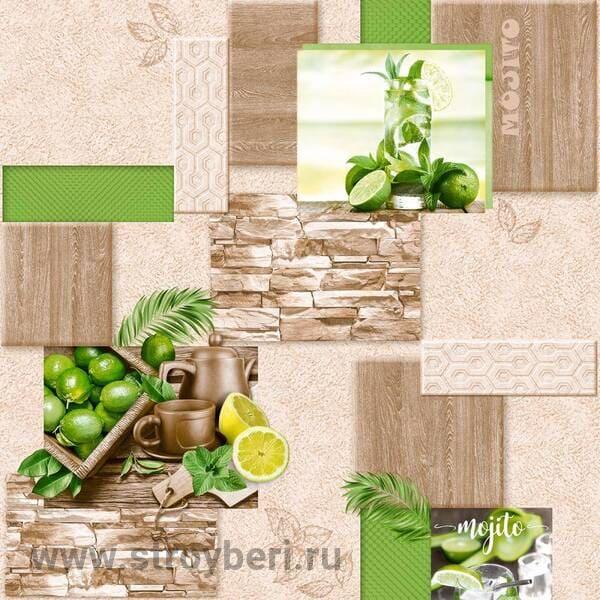Мохито-02 Ф765 (С 3В гр2) мойка (15) (Саратовские обои) РОССИЯ/ Мойка (С3),Д0061058