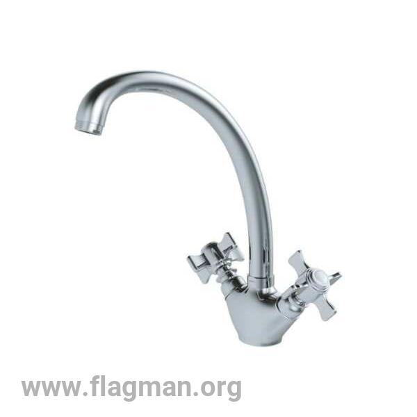 Смеситель для кухни 1/2 кер. MIXLINE ML30-031 низкий излив