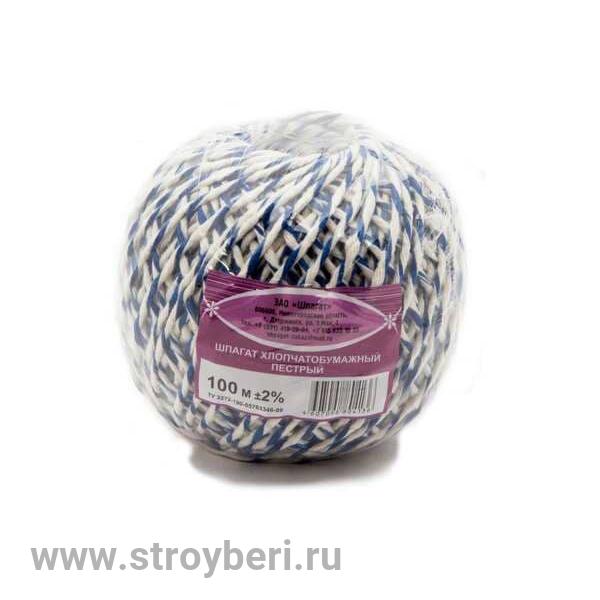 Шпагат х/б 100м пестрый/цветной клубок 38887/38889