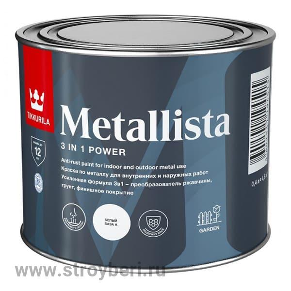 TIKKURILA METALLISTA С краска по ржавчине гл 2.3л
