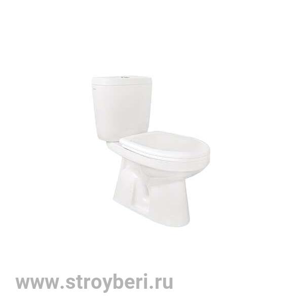 Унитаз-компакт 'Анимо' (Эконом, гор.вып, 1-кн. нижн.подв., полип.сидение ) (Santek)