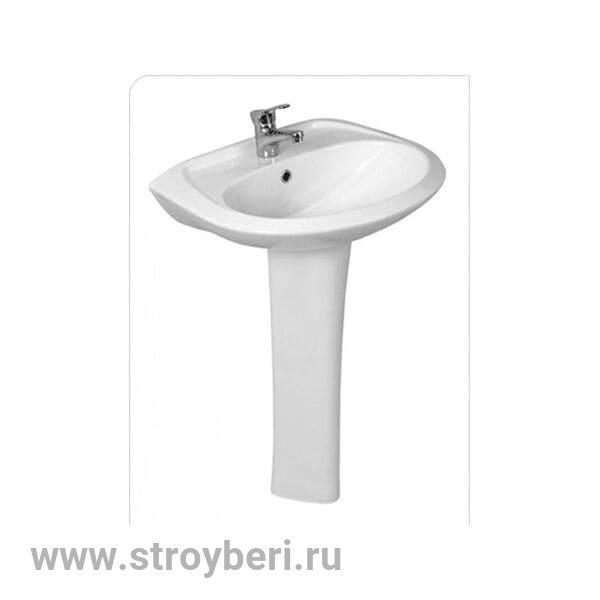 УМЫВАЛЬНИК-ТЮЛЬПАН 'БРИЗ-55' (ПОСТ.БИЦ) (С ХРОМ. ПЕРЕЛИВОМ) (SANTEK)