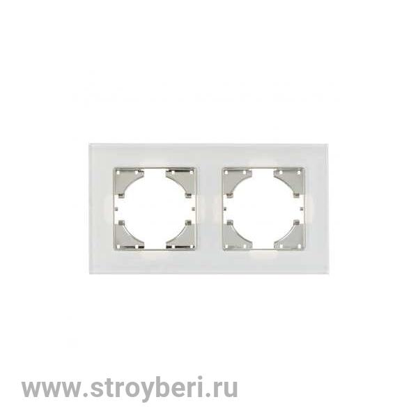 С1120-030 GUSI UGRA РАМКА 2-местная, стекло, цвет белый