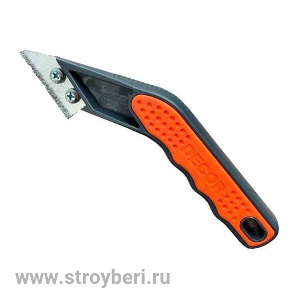 113-003 Скребок DECOR для расшивки швов, 2+1=3 мм (6шт/48шт/240шт)