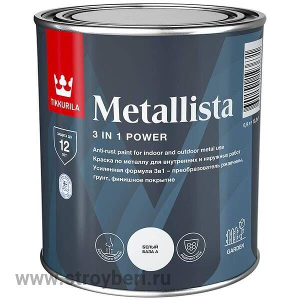 TIKKURILA METALLISTA А краска по ржавчине гл 0.8л