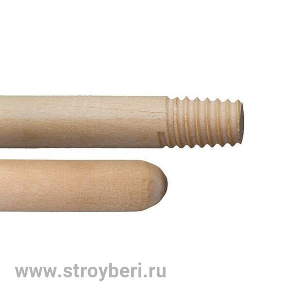Черенок деревянный д22 1,2м с резьбой Польша 080941