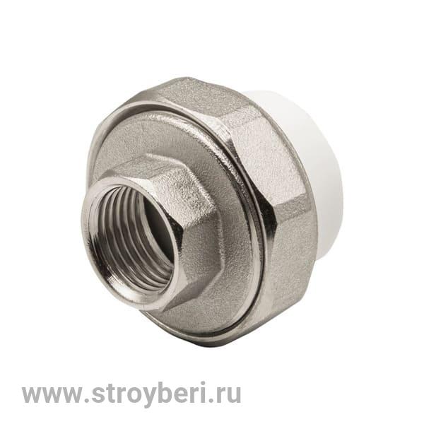 Муфта комб. разъемная, вн 25х1/2' EVER® plast БЕЛЫЙ (Россия)