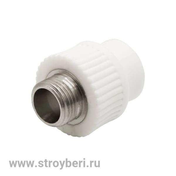 Муфта комб. разъемная, нар 20х1/2'' EVER® plast БЕЛЫЙ (Россия)