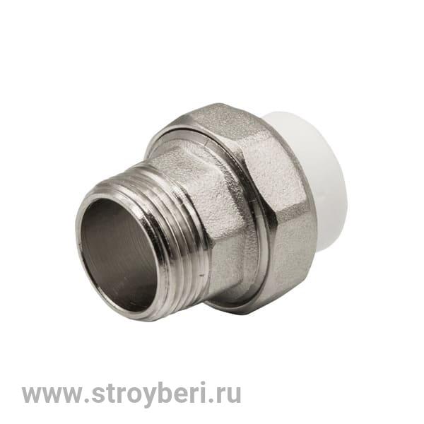 Муфта комб. разъемная, нар 20х3/4' EVER® plast БЕЛЫЙ (Россия)