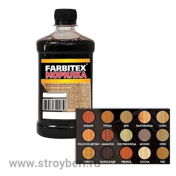 Морилка деревозащитная неводная (0,5 л) Орегон FARBITEX