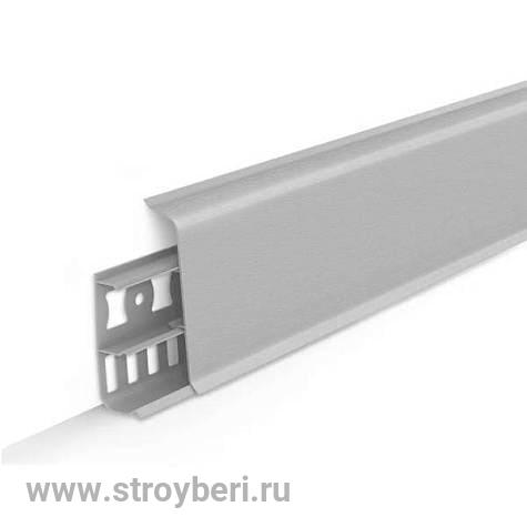 Плинтус ИДЕАЛ ДЕКОНИКА 002 Светло-серый 70мм 2.2