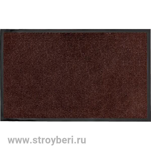 Коврик напольный влаговпит.2-х полосный 50*80 коричн